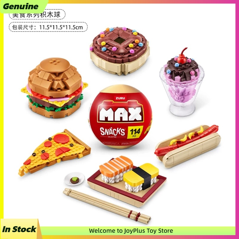 Food Snacks Items - ZURU MAX Snacks: Сюрприз-бокс с мини-конструктором,
