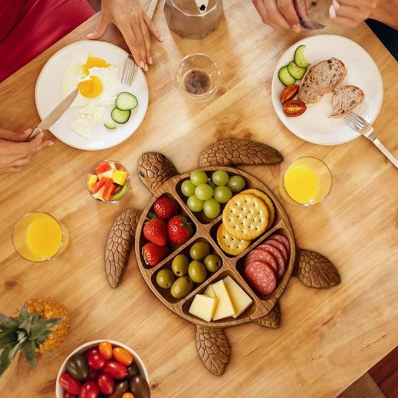 Food Snacks Items - Деревянный сервировочный поднос в виде осьминога,